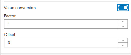 Value conversion options Value conversion options